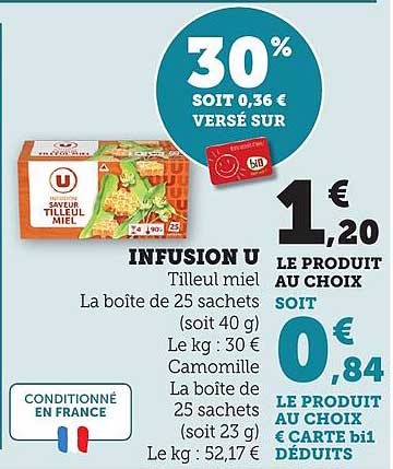 INFUSION U Tilleul miel