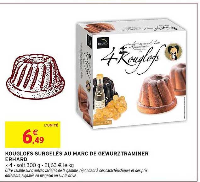 KOUGLOFS SURGELÉS AU MARC DE GEWURZTRAMINER ERHARD