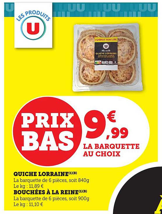 LA BARQUETTE AU CHOIX