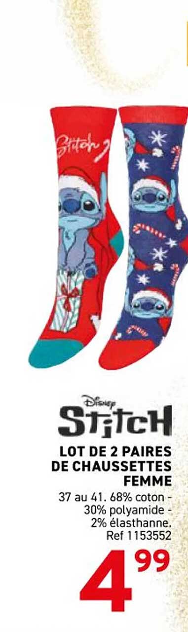 LOT DE 2 PAIRS DE CHAUSSETTES FEMME