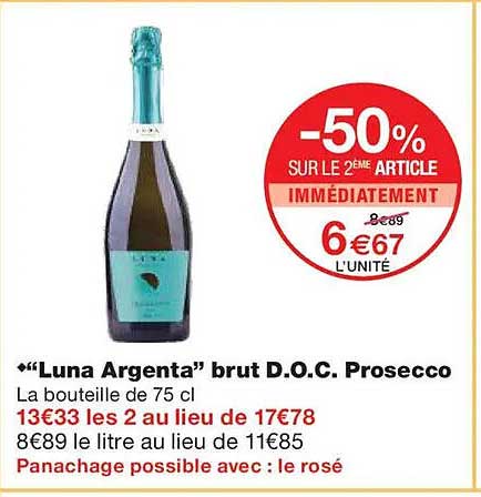 "Luna Argenta" brut D.O.C. Prosecco