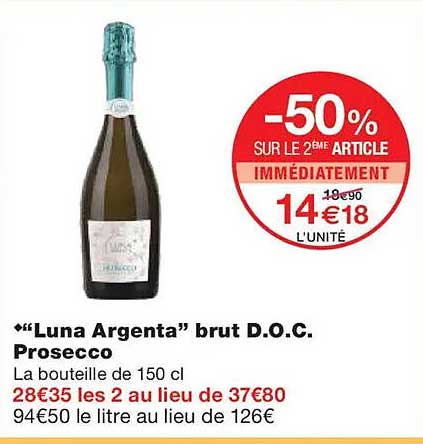 "Luna Argenta" brut D.O.C. Prosecco