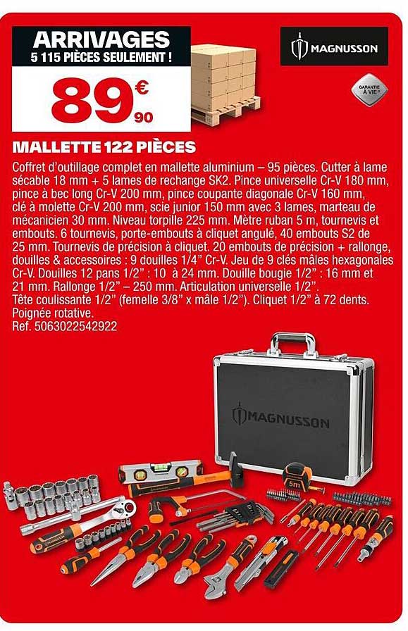 MALLETTE 122 PIÈCES