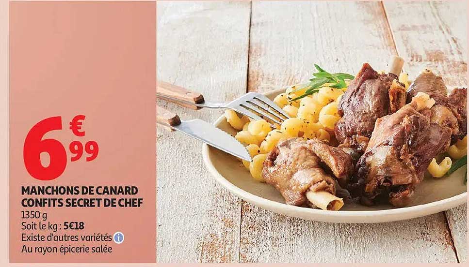 MANCHONS DE CANARD CONFITS SECRET DE CHEF
