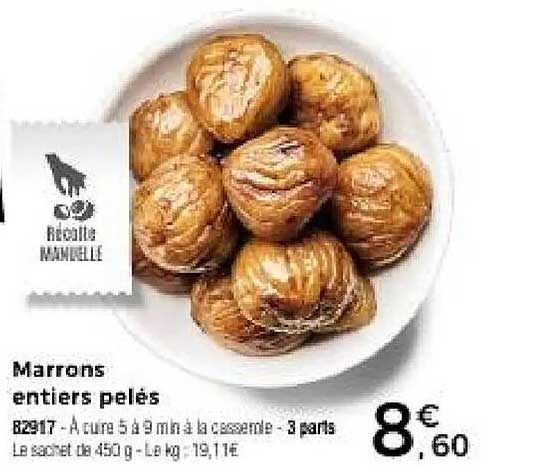 Marrons entiers pelés