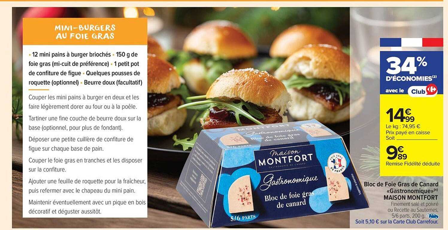 MINI-BURGERS AU FOIE GRAS