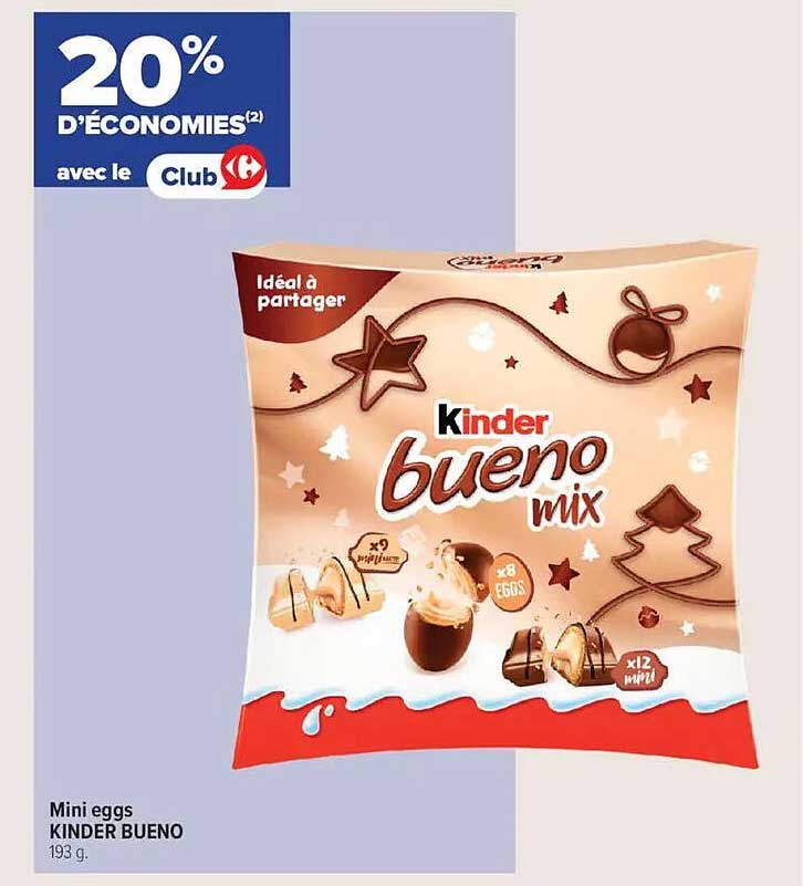 Mini eggs KINDER BUENO 193 g