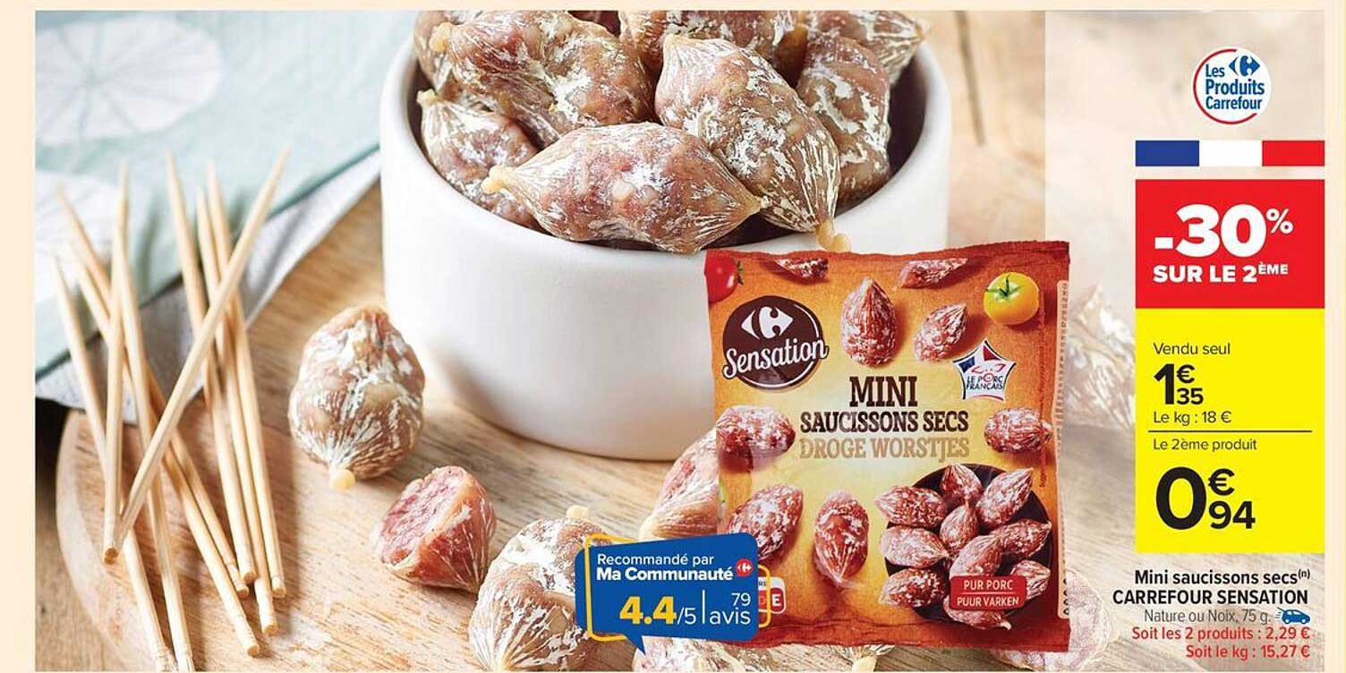 Mini saucissons secs