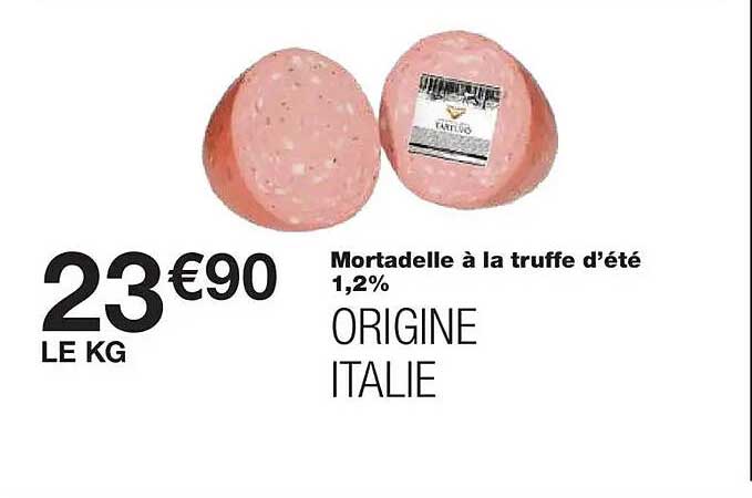 Mortadelle à la truffe d’été 1,2%
