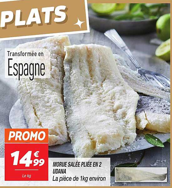 MORUE SALÉE PLIEE EN 2 UDANA