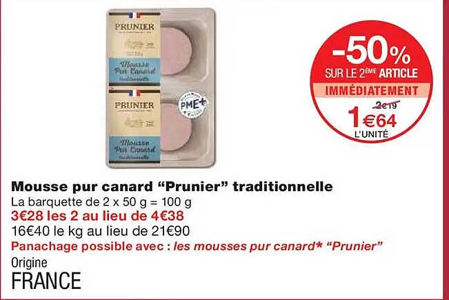 Mousse pur canard “Prunier” traditionnelle
