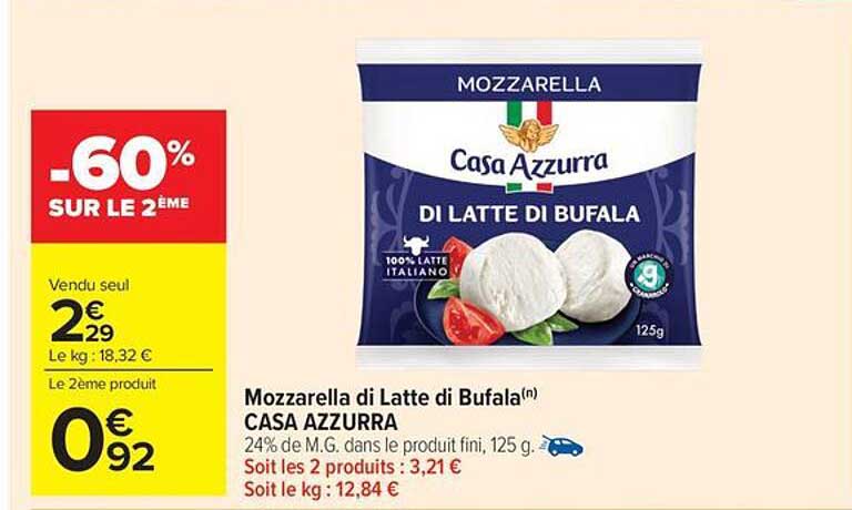 Mozzarella di Latte di Bufala Casa Azzurra