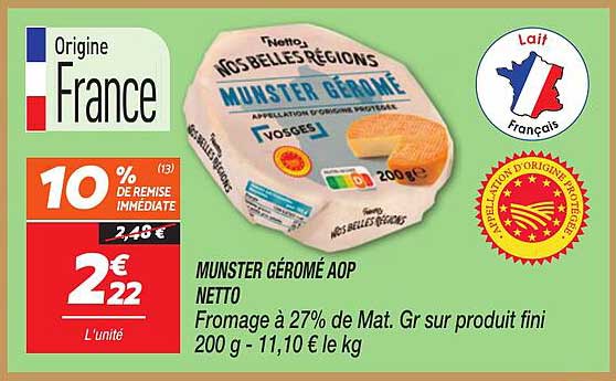 MUNSTER GÉROMÉ AOP