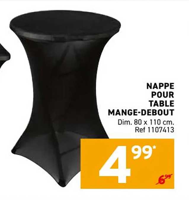 NAPPE POUR TABLE MANGE-DEBOUT
