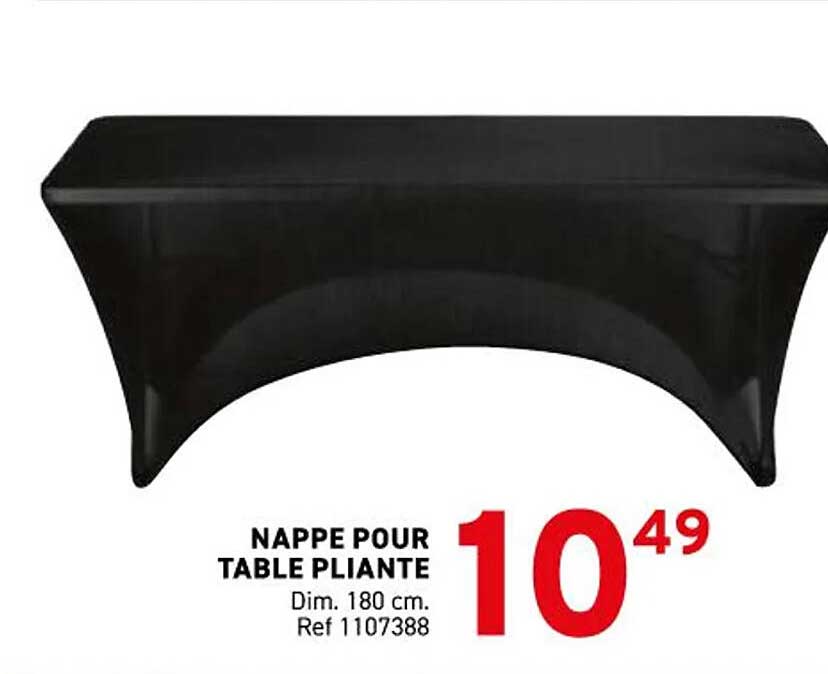 NAPPE POUR TABLE PLIANTE
