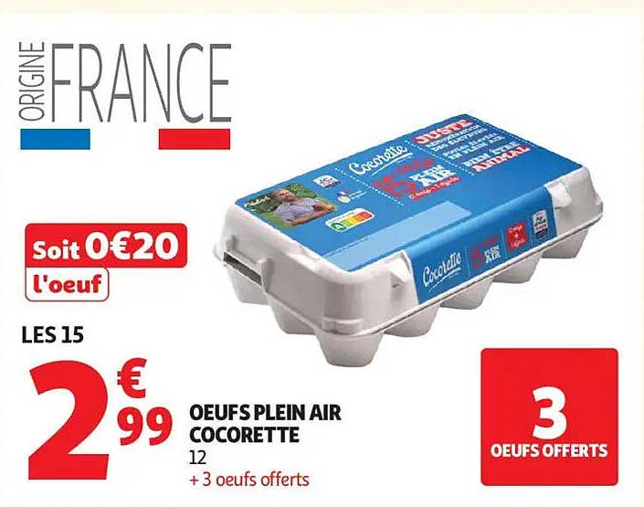 OEUFS PLEIN AIR COCORETTE 12