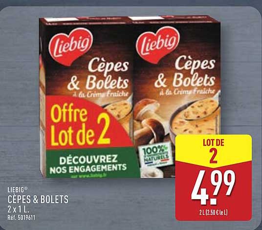 Offre Lot de 2 Cèpes & Bolets 2 x 1 L