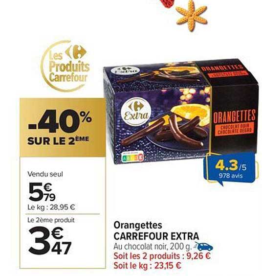 Orangettes CARREFOUR EXTRA