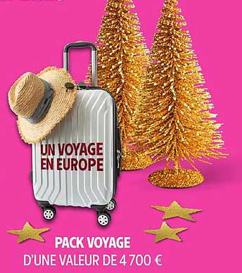 PACK VOYAGE D'UNE VALEUR DE 4 700 €