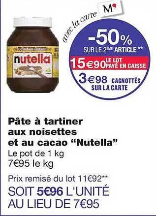 Pâte à tartiner aux noisettes et au cacao “Nutella”