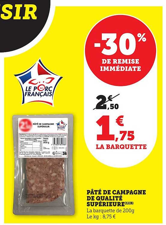 Pâté de Campagne de Qualité Supérieure