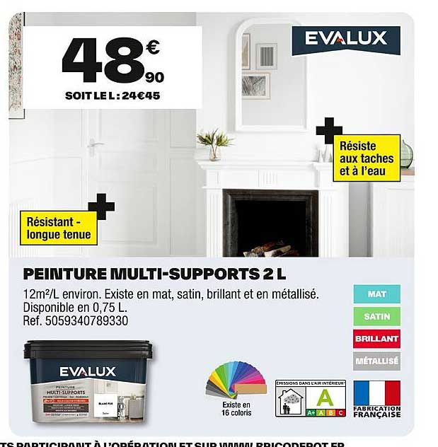 PEINTURE MULTI-SUPPORTS 2 L