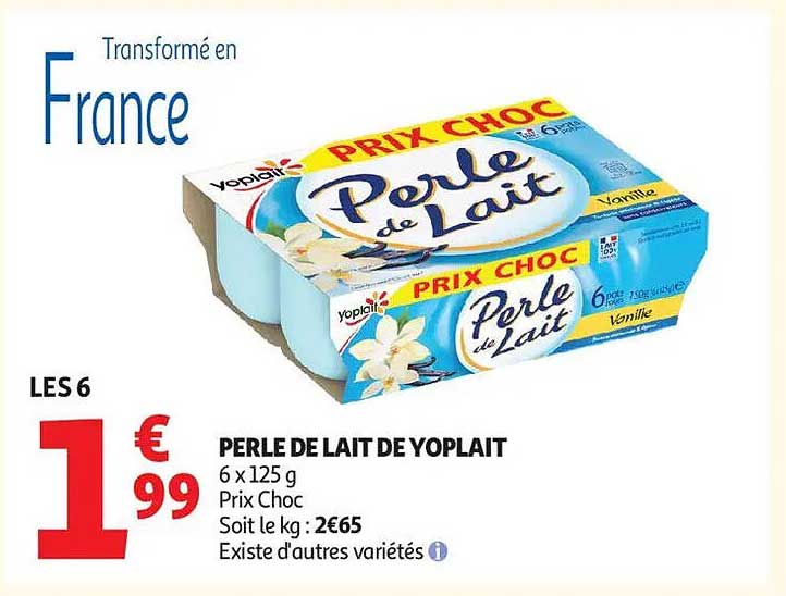 PERLE DE LAIT DE YOPLAIT
