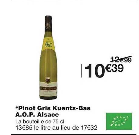 Pinot Gris Kuentz-Bas A.O.P. Alsace