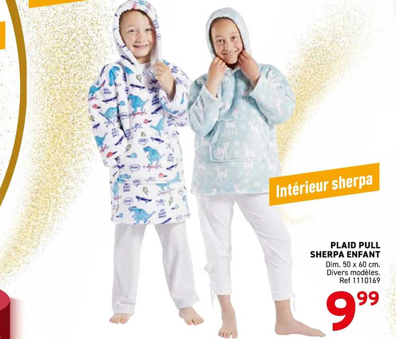 PLAID PULL SHERPA ENFANT