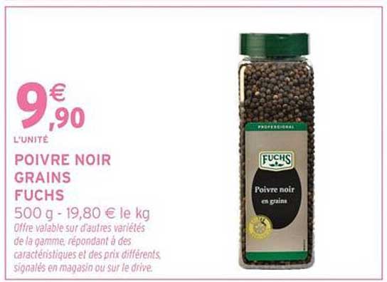 POIVRE NOIR GRAINS FUCHS