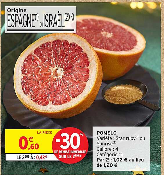 POMELO -30% DE REMISE IMMÉDIATE SUR LE 2ÈME