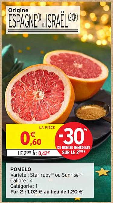 POMÉLO - Origine ESPAGNE ou ISRAËL