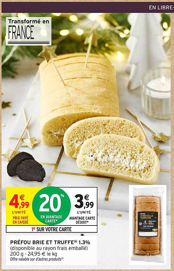 PRÉFOU BRIE ET TRUFFE(*) 1.3%