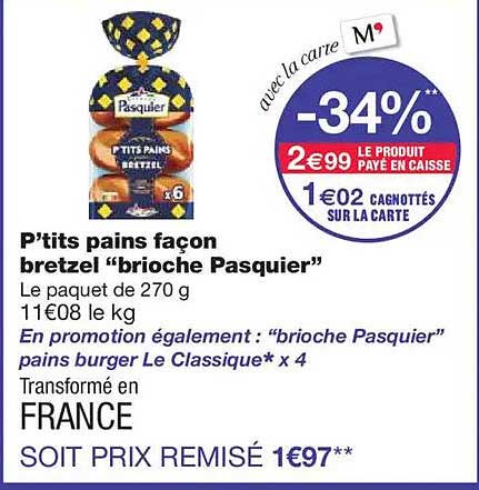 P’tits pains façon bretzel "brioche Pasquier"