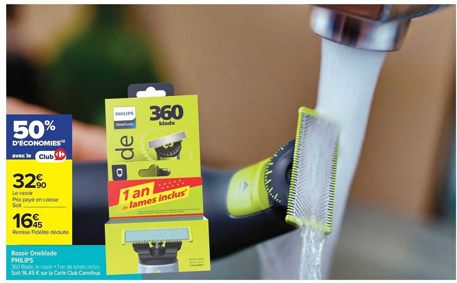 Rasoir Oneblade Philips 360