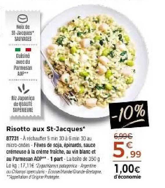 Risotto aux St-Jacques*