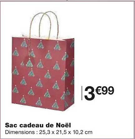 Sac cadeau de Noël