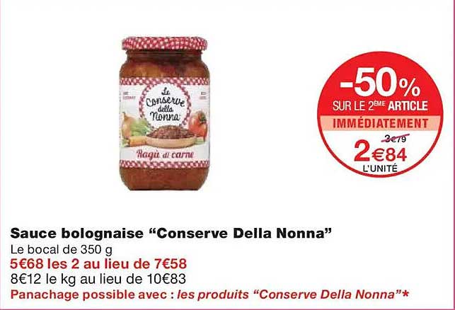 Sauce bolognaise "Conserve Della Nonna"