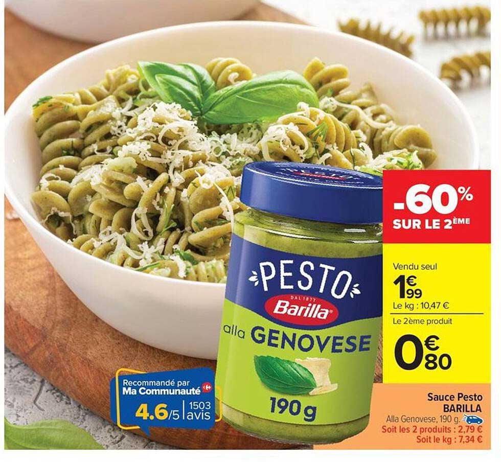 Sauce Pesto Barilla 190 g