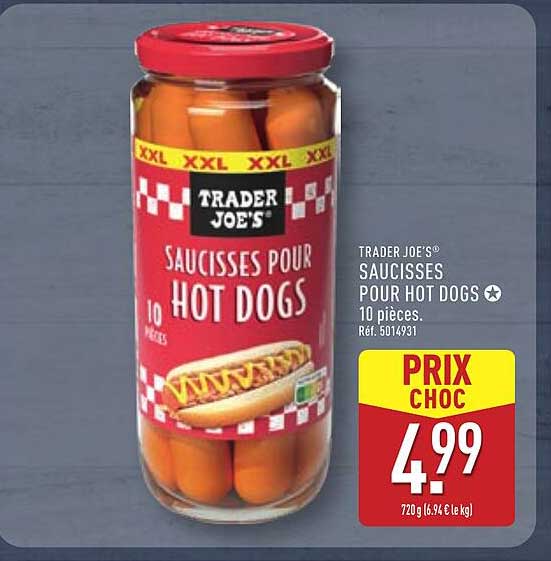 Saucisses pour Hot Dogs