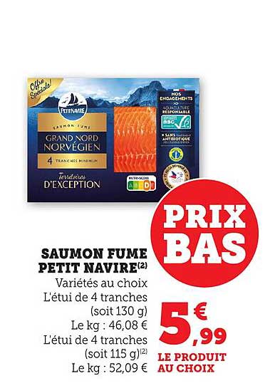SAUMON FUME PETIT NAVIRE