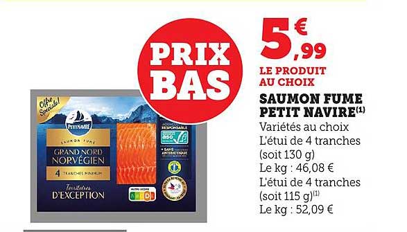 SAUMON FUME PETIT NAVIRE