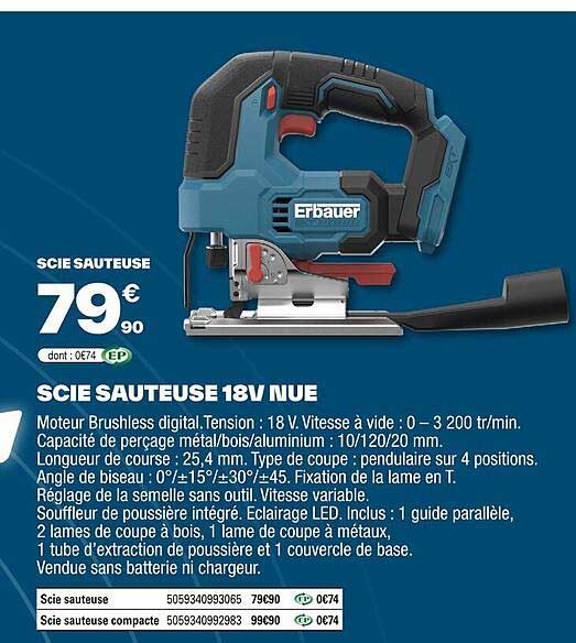 SCIE SAUTEUSE 18V NUE