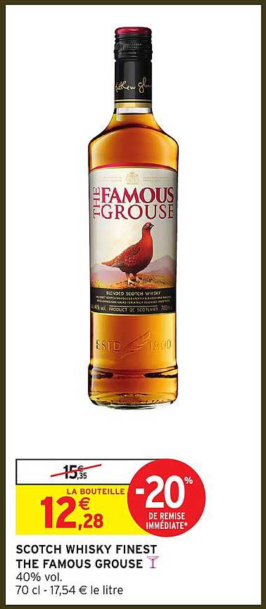 SCOTCH WHISKY FINEST THE FAMOUS GROUSE