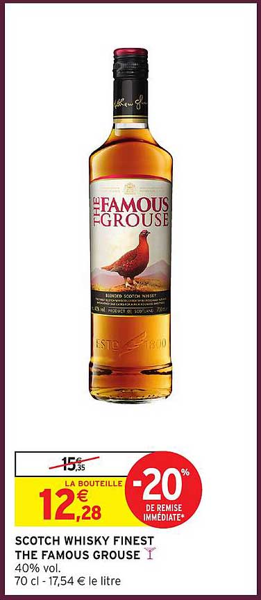 SCOTCH WHISKY FINEST THE FAMOUS GROUSE