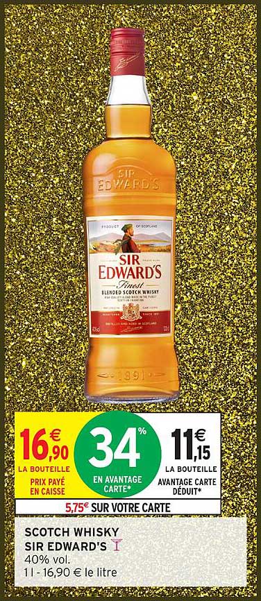 SCOTCH WHISKY SIR EDWARD'S