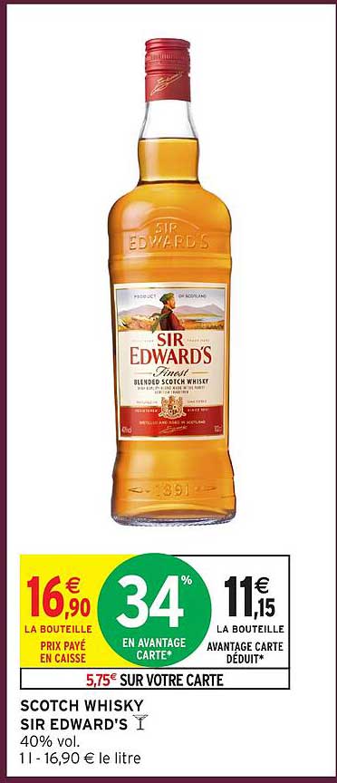 SCOTCH WHISKY SIR EDWARD'S