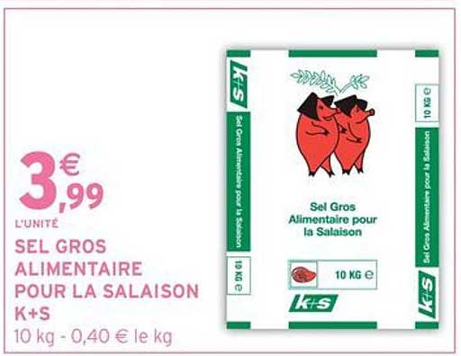 SEL GROS ALIMENTAIRE POUR LA SALAISON K+S
