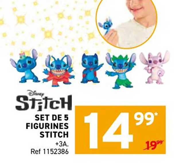 SET DE 5 FIGURINES STITCH