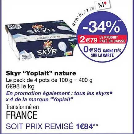 Skyr "Yoplait" nature